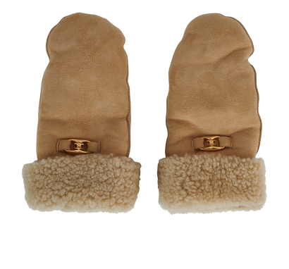 Celine Mittens, &pound;250, Accessories, Beige, Lambskin Leather, Front view